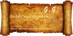 Gulácsi Gizella névjegykártya