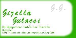 gizella gulacsi business card